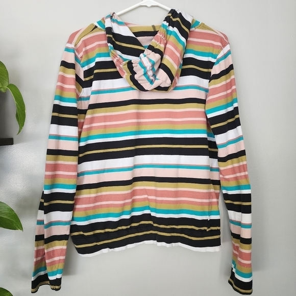 O'neill Striped hooded Long sleeve t-shirt size small - Picture 2 of 5